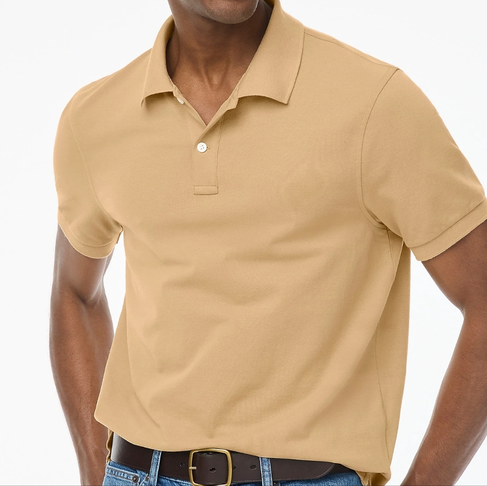 J. Crew Men's Fkex Pique Polo Shirt New Size Large